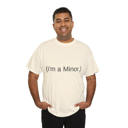 "(i'm a minor.)" - Unwearablez 'ILLEGAL' meme Collection Unisex tee - EU Edition