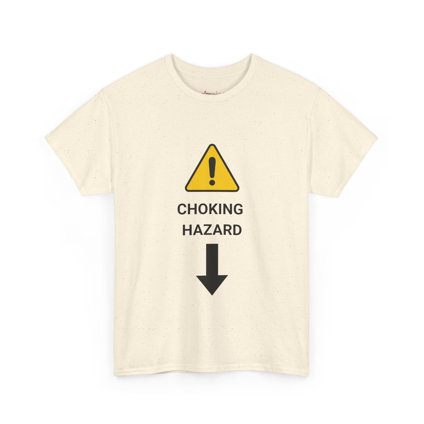 "CHOKING HAZARD' Unwearablez 'Caution' meme Collection Unisex tee