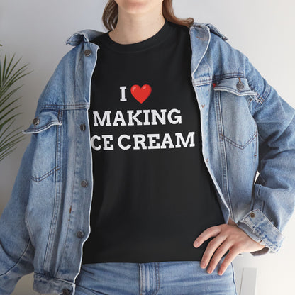 "I love Making Ice Cream" - Unwearablez 'Ice Cream' meme Collection Unisex tee