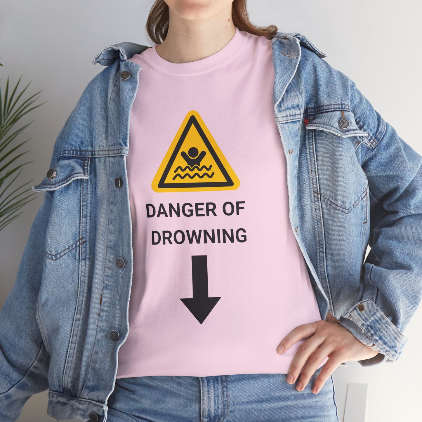 "DANGER OF DROWNING" - Unwearablez 'Caution' meme Collection Unisex tee