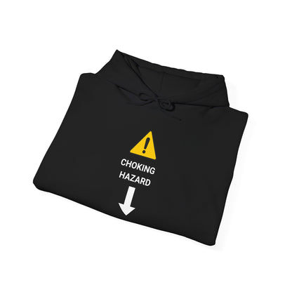 "CHOKING HAZARD' Unwearablez 'Caution' meme Collection Unisex Hoodie