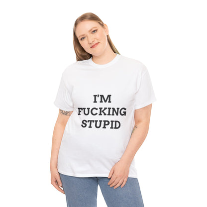 'F*CKING STUPID (V2)' - Unwearablez couple's bundle - WHITE
