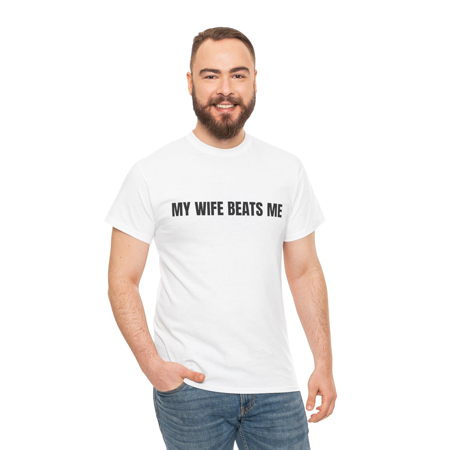 'Husband Beater' - Unwearablez couple's bundle - White