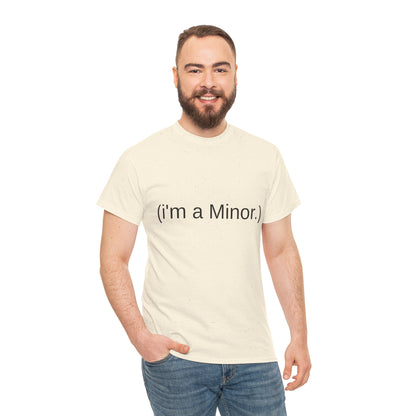"(i'm a minor.)" - Unwearablez 'ILLEGAL' meme Collection Unisex tee - EU Edition