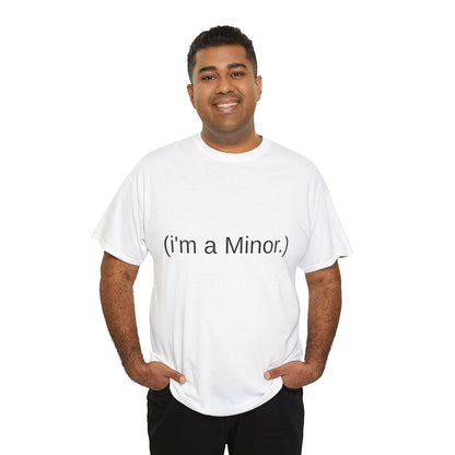 "(i'm a minor.)" - Unwearablez 'ILLEGAL' meme Collection Unisex tee - EU Edition