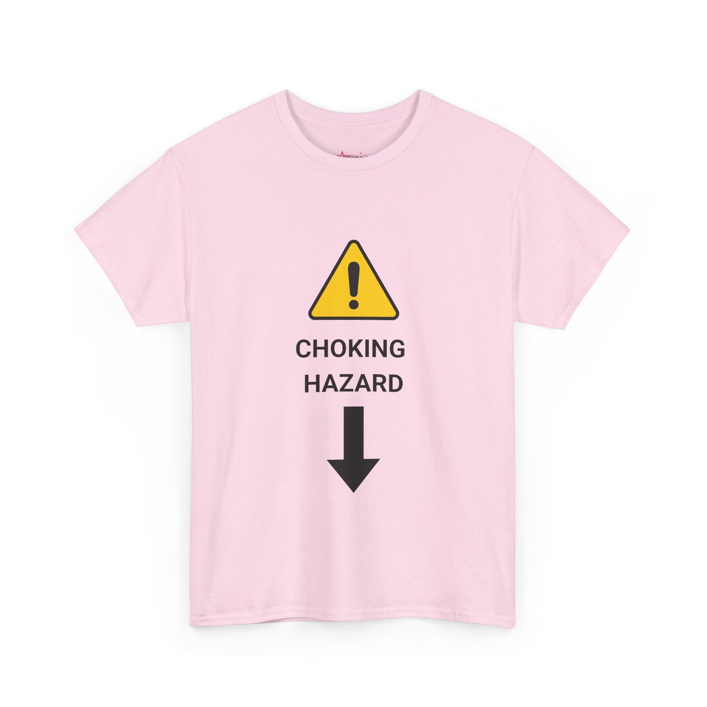 "CHOKING HAZARD' Unwearablez 'Caution' meme Collection Unisex tee