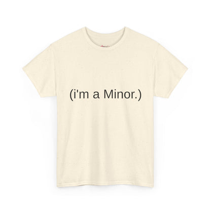 "(i'm a minor.)" - Unwearablez 'ILLEGAL' meme Collection Unisex tee - EU Edition