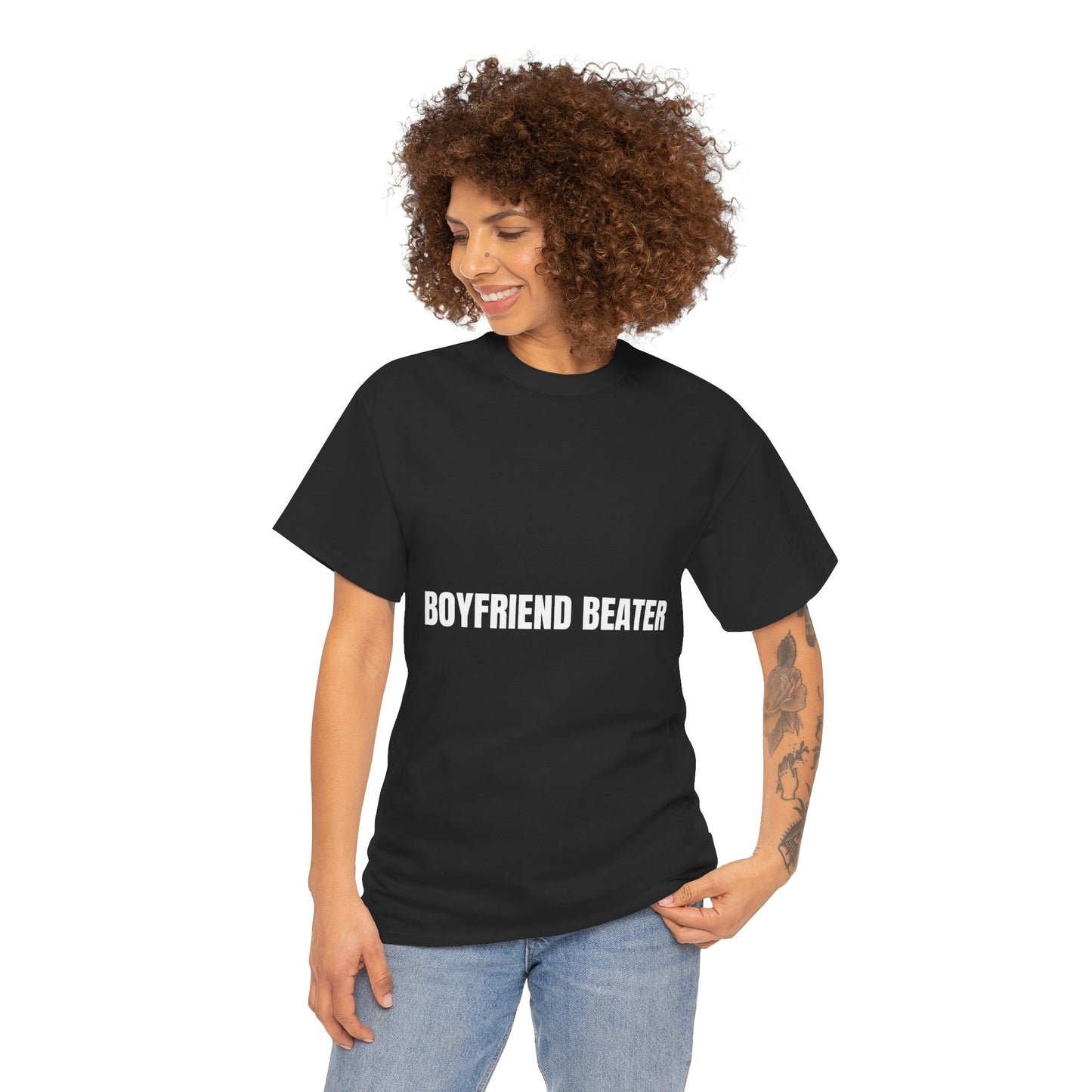 "BOYFRIEND BEATER" - Unwearablez 'DOMESTIC' meme Collection Unisex tee - EU EDITION