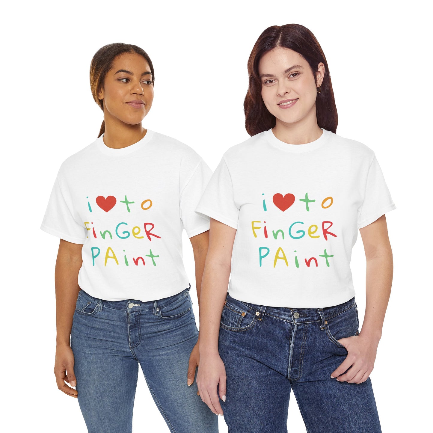 "I Love to Finger Paint" - Unwearablez finger paint meme Collection Unisex tee