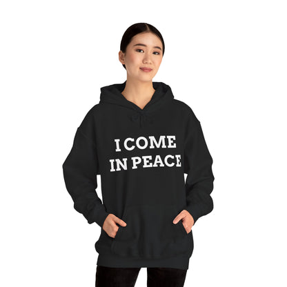 'I COME IN PEACE' - Unwearablez 'Peace' Collection 2 in 1 Couple's Hoodie Bundle in BLACK - US Edition.