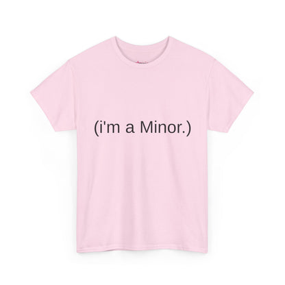 "(i'm a minor.)" - Unwearablez 'ILLEGAL' meme Collection Unisex tee - EU Edition