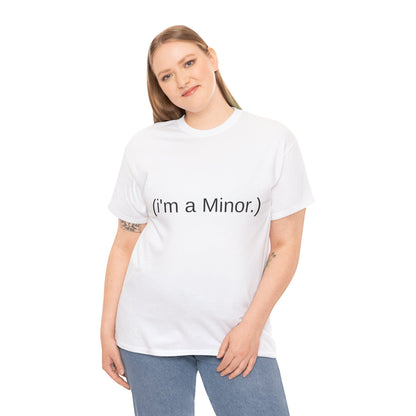 "(i'm a minor.)" - Unwearablez 'ILLEGAL' meme Collection Unisex tee - EU Edition