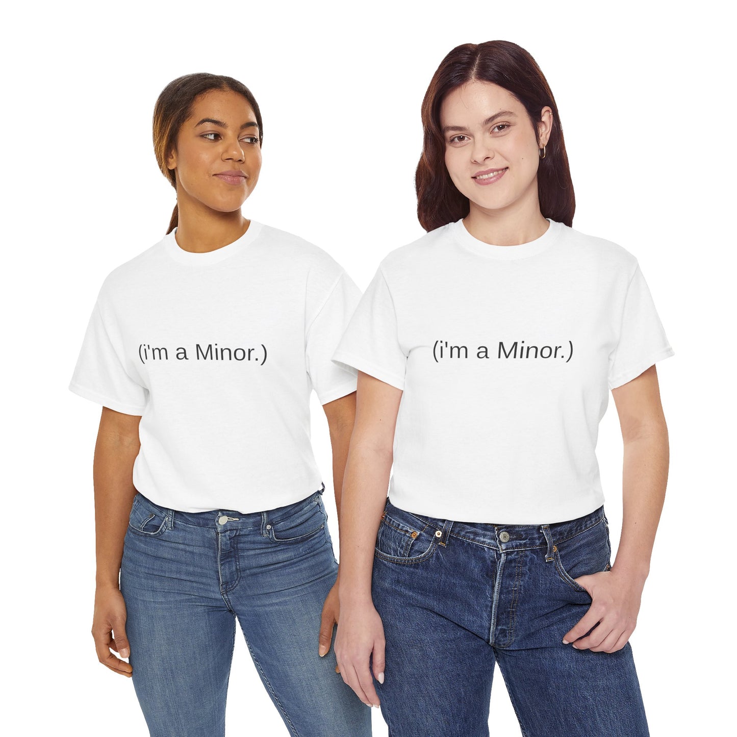 "(i'm a minor)" - Unwearablez 'ILLEGAL' meme Collection Unisex tee - US Edition