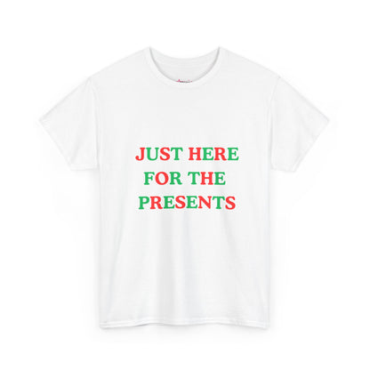 'HERE FOR THE PRESENTS' - Unwearablez' 'Xmas' Collection 2 in 1 Couple's Bundle in WHITE - US Edition.