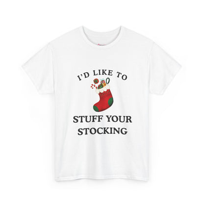 "I'D LIKE TO STUFF YOUR STOCKING" - Unwearablez' 'Xmas' Collection Unisex tee - US Edition