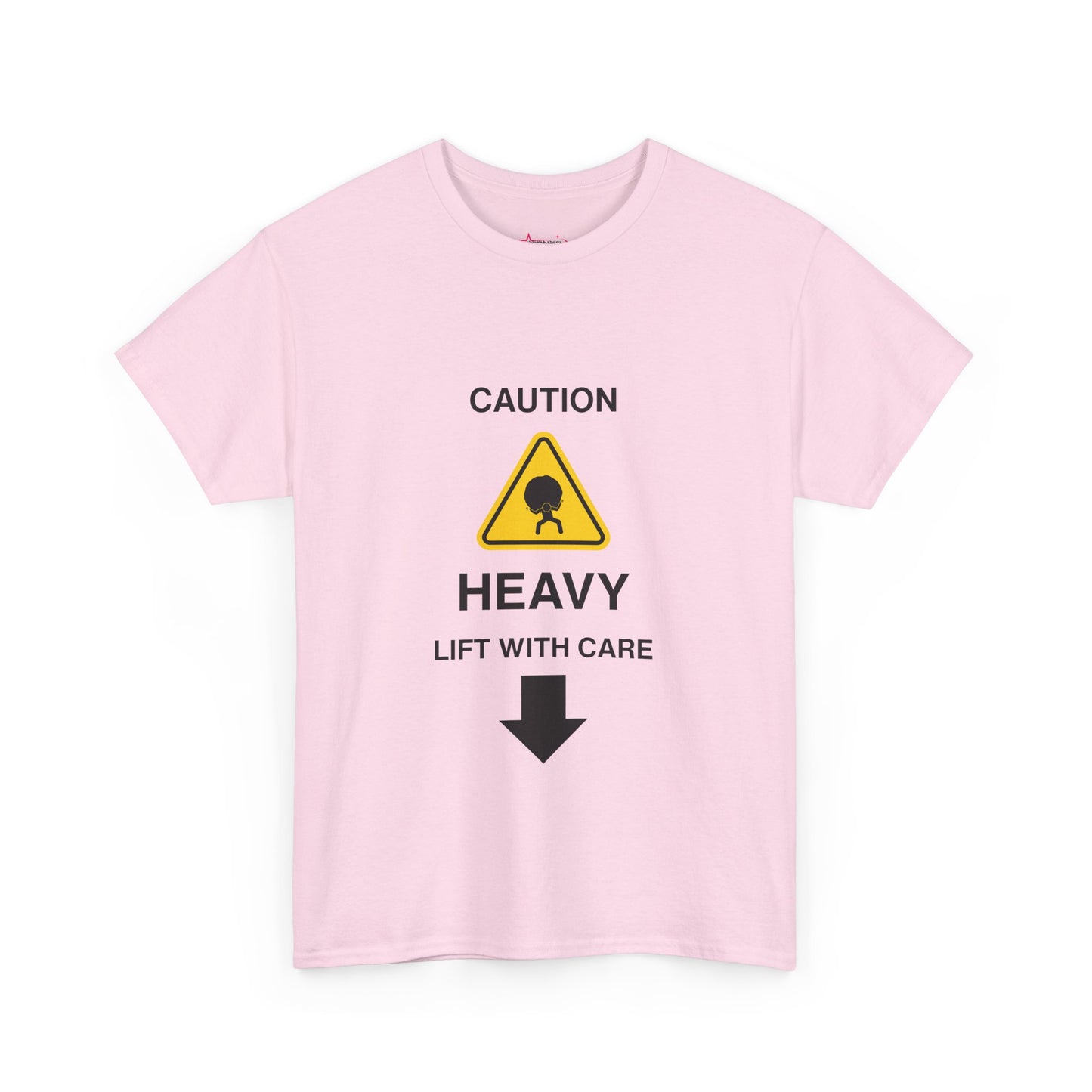 "LIFT WITH CARE" - Unwearablez 'Caution' meme Collection Unisex tee - US EDITION