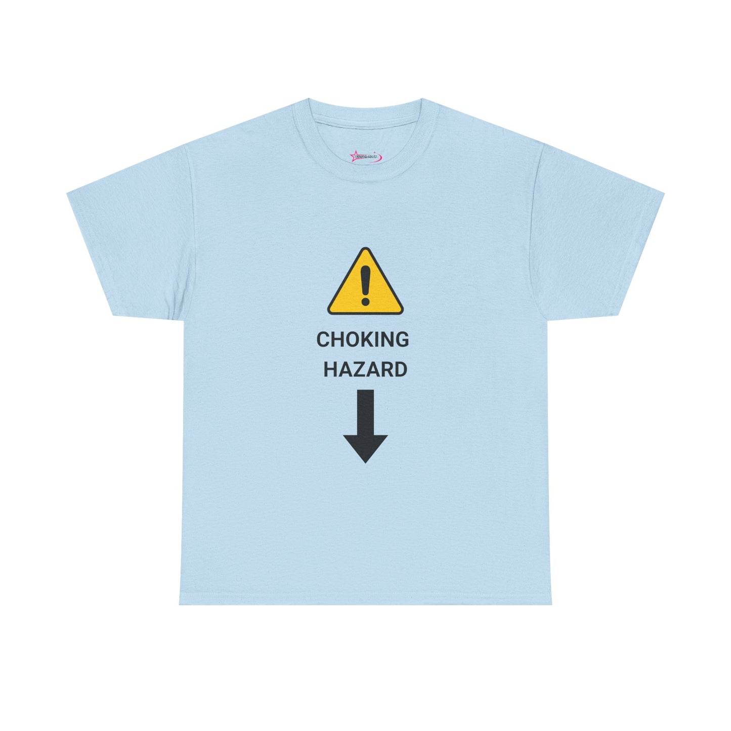 "CHOKING HAZARD' Unwearablez 'Caution' meme Collection Unisex tee - EU EDITION