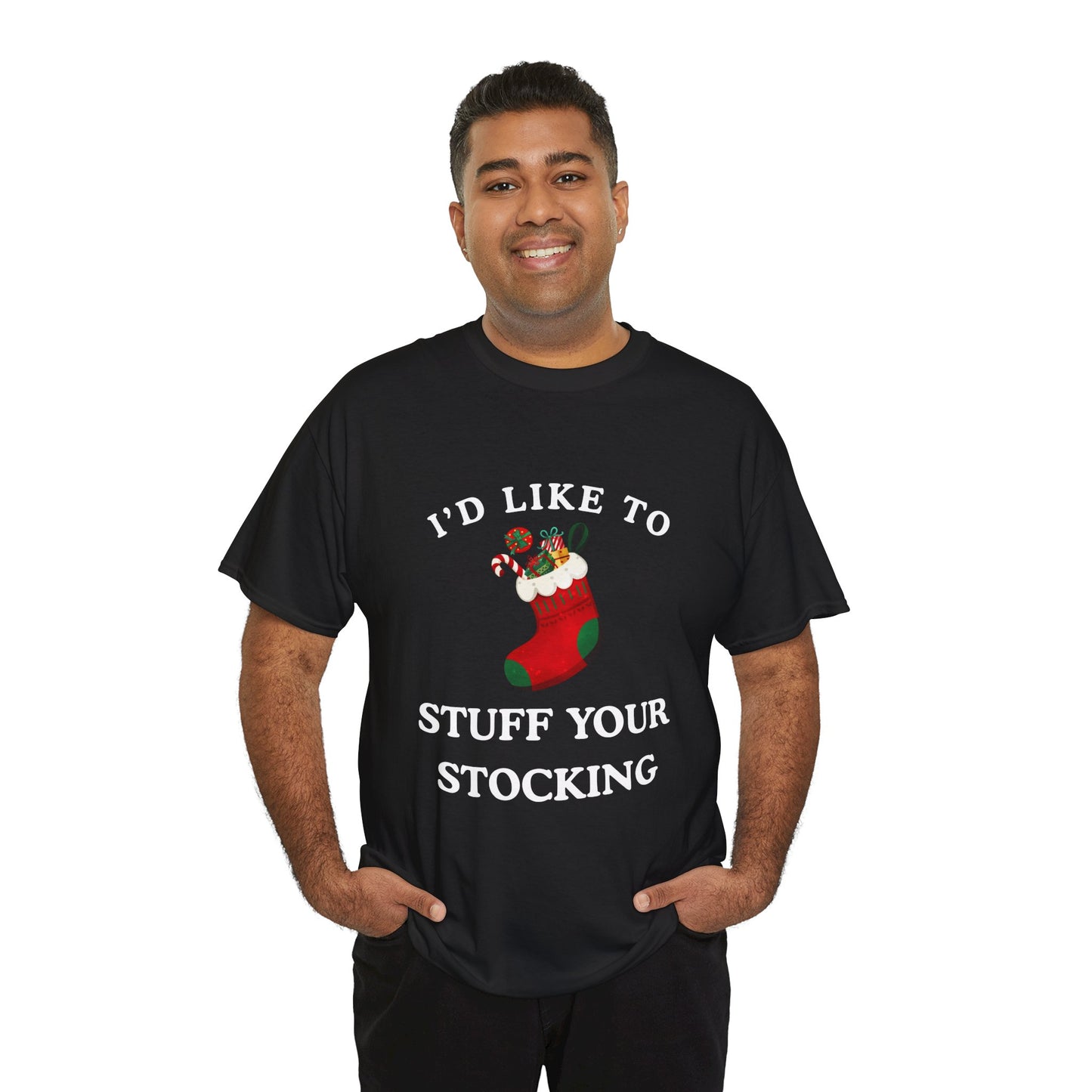 "I'D LIKE TO STUFF YOUR STOCKING" - Unwearablez' 'Xmas' Collection Unisex tee - US Edition