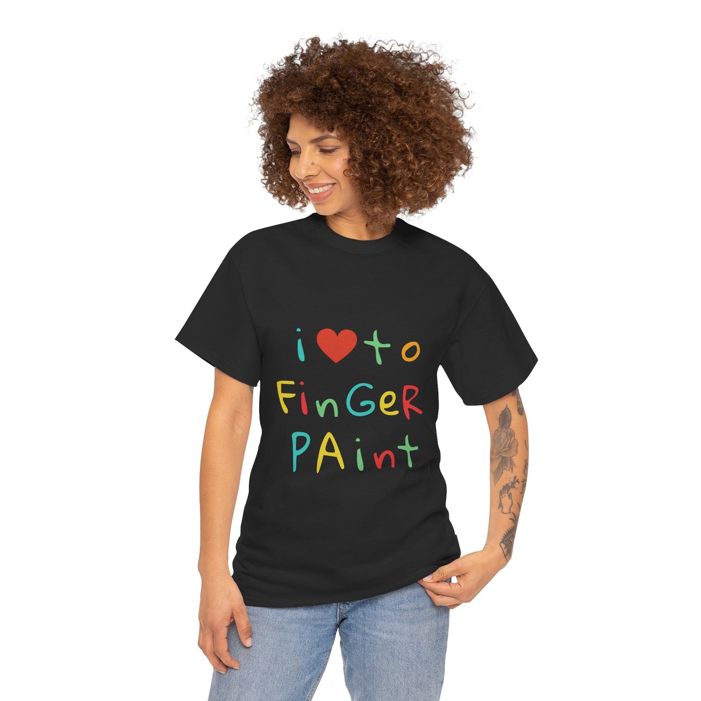"I Love to Finger Paint" - Unwearablez finger paint meme Collection Unisex tee