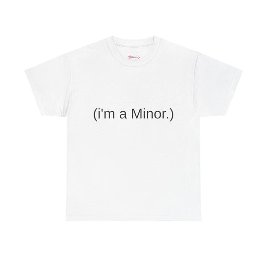 "(i'm a minor.)" - Unwearablez 'ILLEGAL' meme Collection Unisex tee - EU Edition