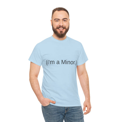 "(i'm a minor.)" - Unwearablez 'ILLEGAL' meme Collection Unisex tee - EU Edition