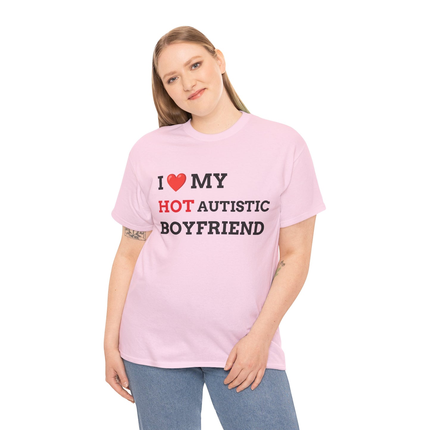 "I LOVE MY HOT AUTISTIC BF" - Unwearablez 'AUTISM' meme Collection Unisex tee