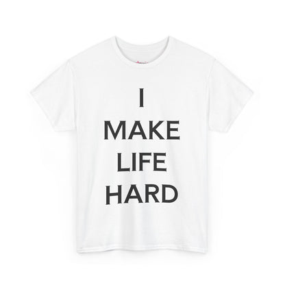 'I MAKE LIFE HARD' - Unwearablez couple's bundle - WHITE