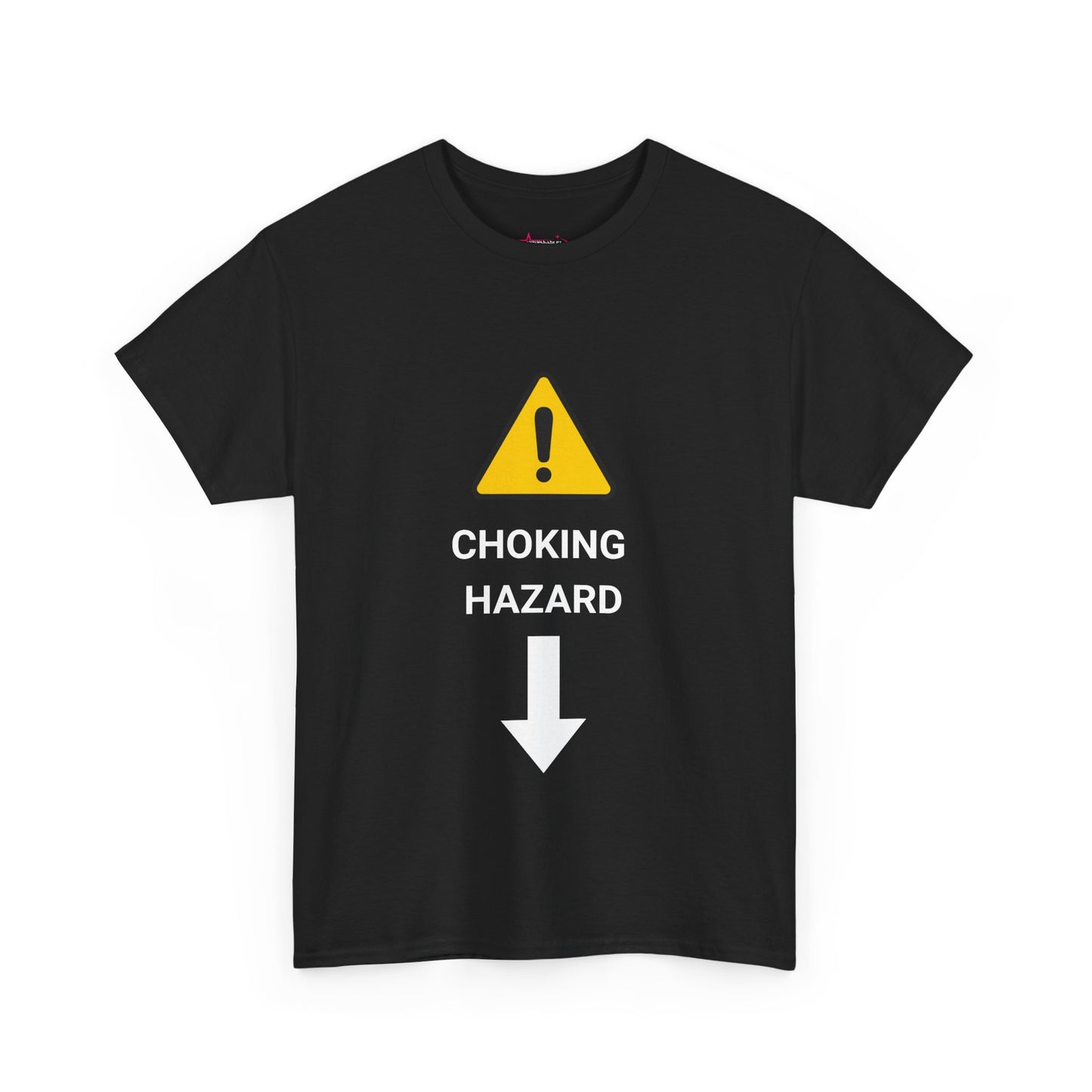 "CHOKING HAZARD' Unwearablez 'Caution' meme Collection Unisex tee - EU EDITION