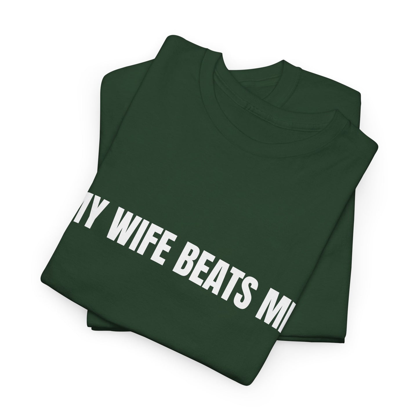 "My wife beats me" - Unwearablez 'Domestic' meme Collection Unisex tee