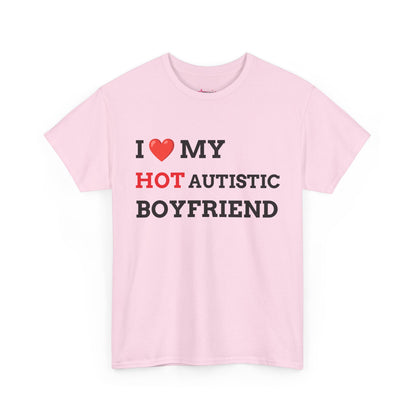 "I LOVE MY HOT AUTISTIC BF" - Unwearablez 'AUTISM' meme Collection Unisex tee