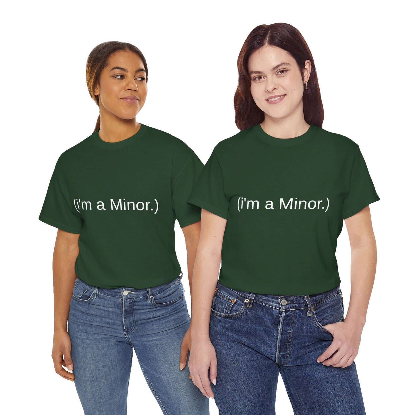 "(i'm a minor.)" - Unwearablez 'ILLEGAL' meme Collection Unisex tee - EU Edition