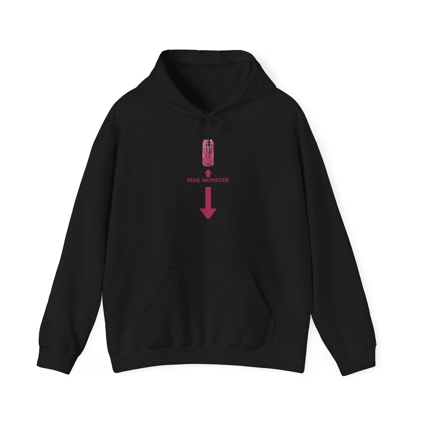 "Pink Monster" Unwearablez 'Monster' meme Collection Unisex Hoodie