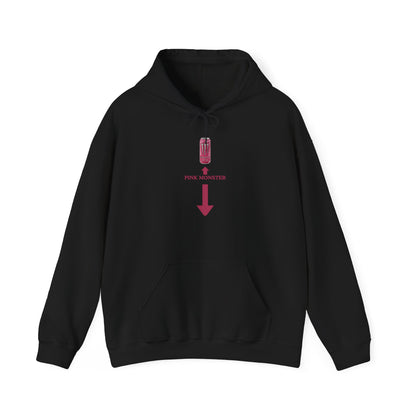 "Pink Monster" Unwearablez 'Monster' meme Collection Unisex Hoodie