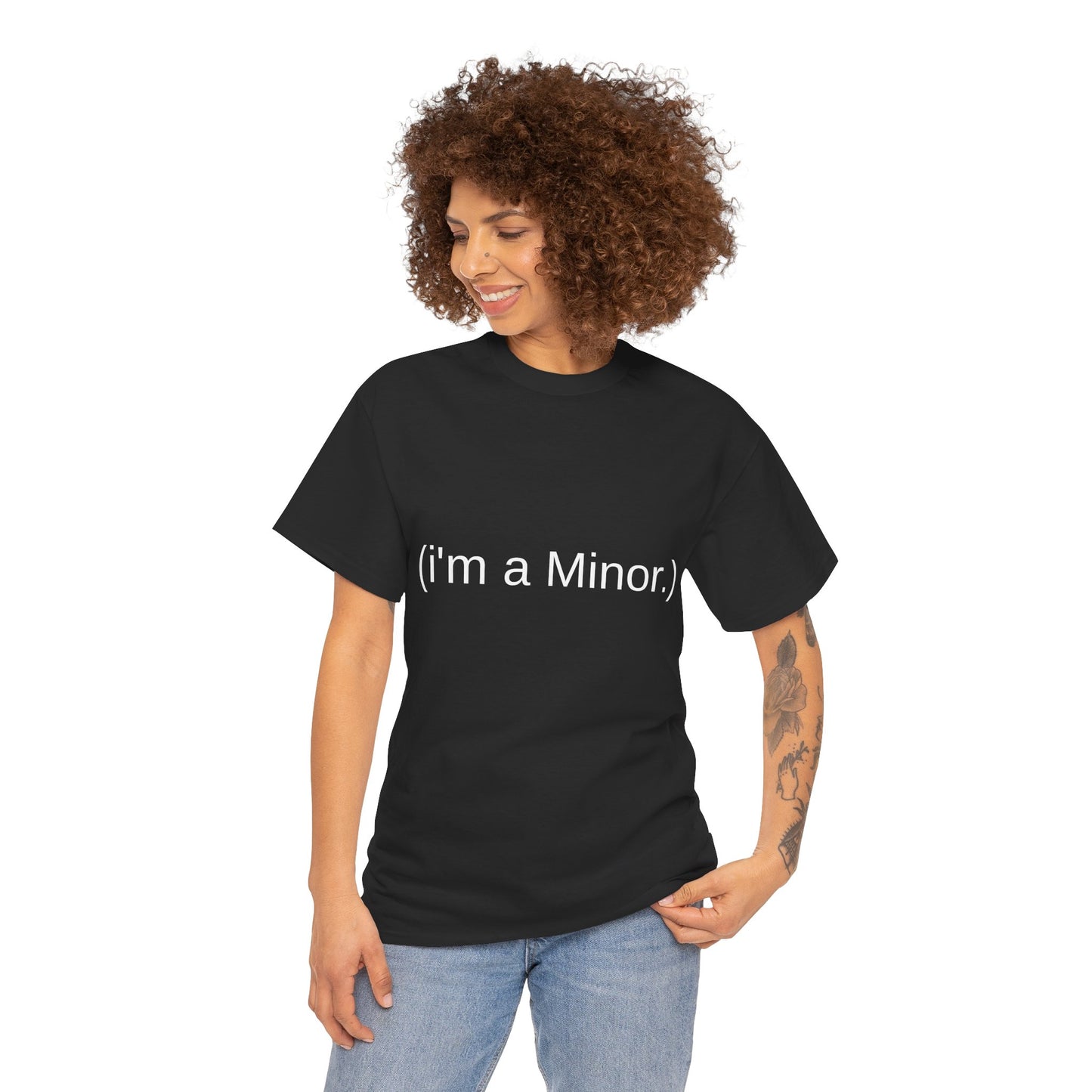 "(i'm a minor.)" - Unwearablez 'ILLEGAL' meme Collection Unisex tee - EU Edition