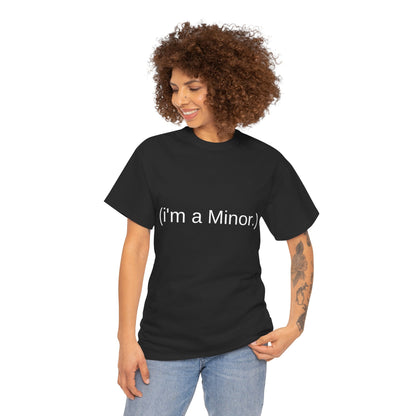 "(i'm a minor.)" - Unwearablez 'ILLEGAL' meme Collection Unisex tee - EU Edition