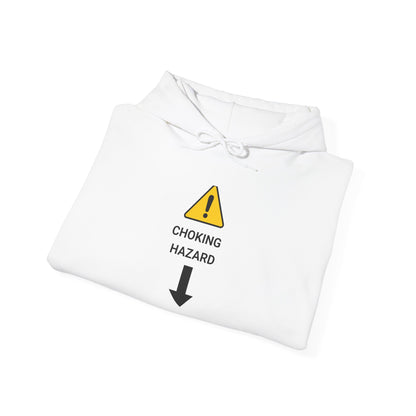 "CHOKING HAZARD' Unwearablez 'Caution' meme Collection Unisex Hoodie