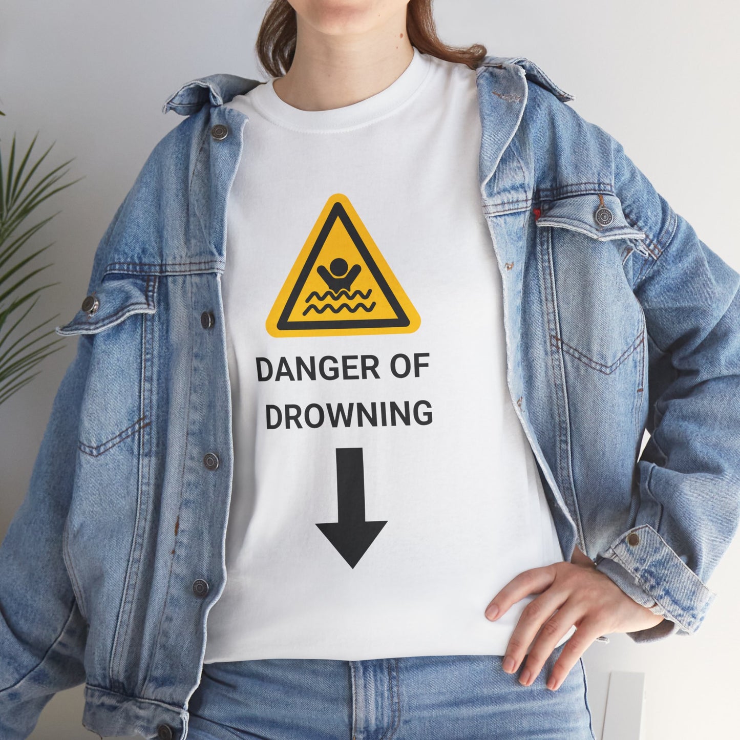 "DANGER OF DROWNING" - Unwearablez 'Caution' meme Collection Unisex tee