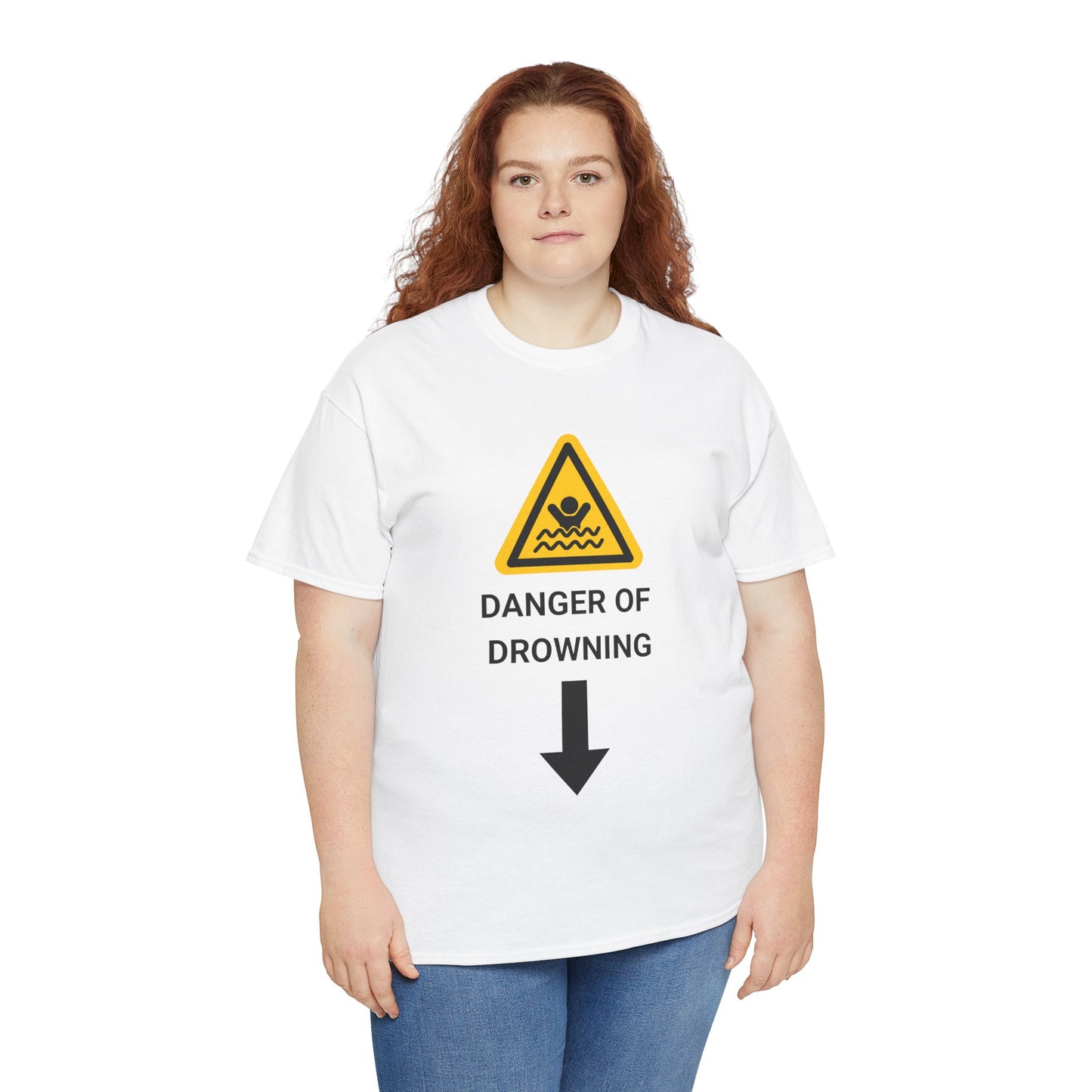 "DANGER OF DROWNING" - Unwearablez 'Caution' meme Collection Unisex tee