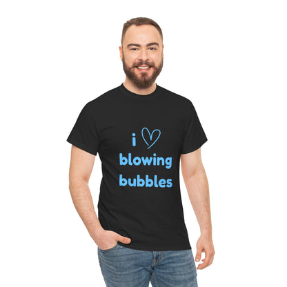 "I love blowing bubbles" - Unwearablez "Blowing Bubbles" Collection Unisex tee