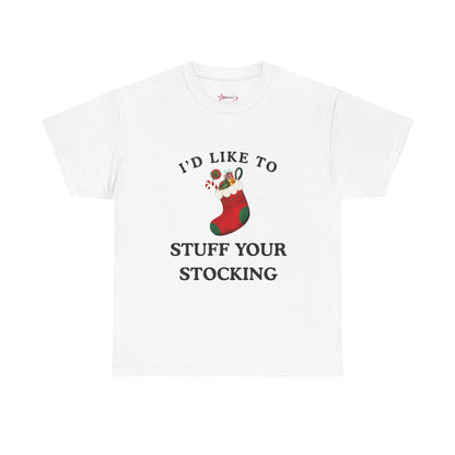 "I'D LIKE TO STUFF YOUR STOCKING" - Unwearablez' 'Xmas' Collection Unisex tee - US Edition