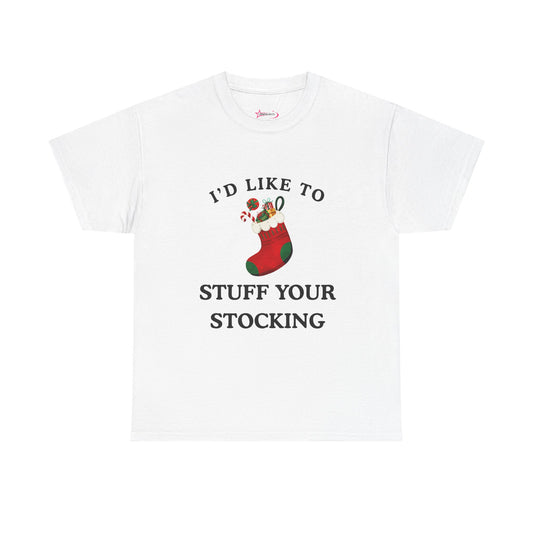 "I'D LIKE TO STUFF YOUR STOCKING" - Unwearablez' 'Xmas' Collection Unisex tee - US Edition