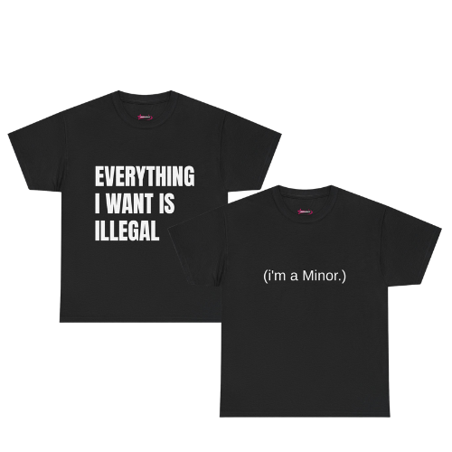 "ILLEGAL" - Unwearablez 'ILLEGAL' Collection couple's bundle in Black - EU Edition